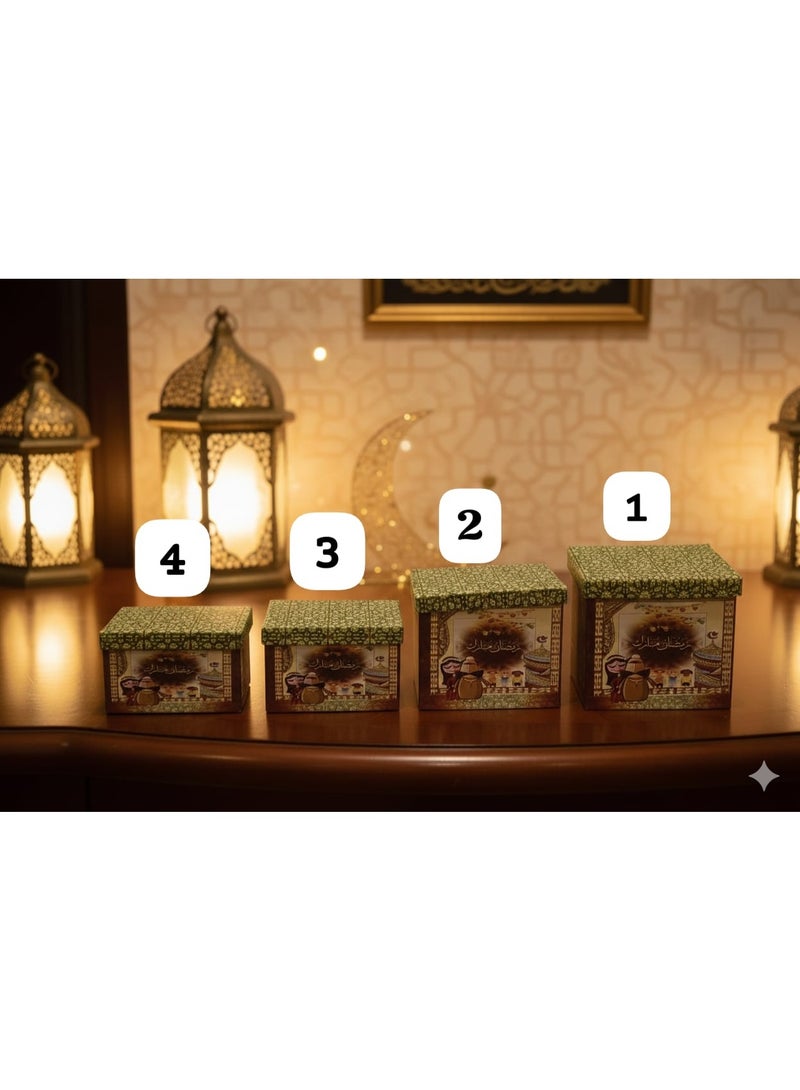 Ramadan Box, Ramadan Kareem Box with Ramadan designs, size 18*22 cm, size (2) - Image 2